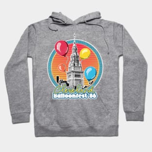 Cleveland Balloonfest 86 / Vintage Style Faded Design Hoodie